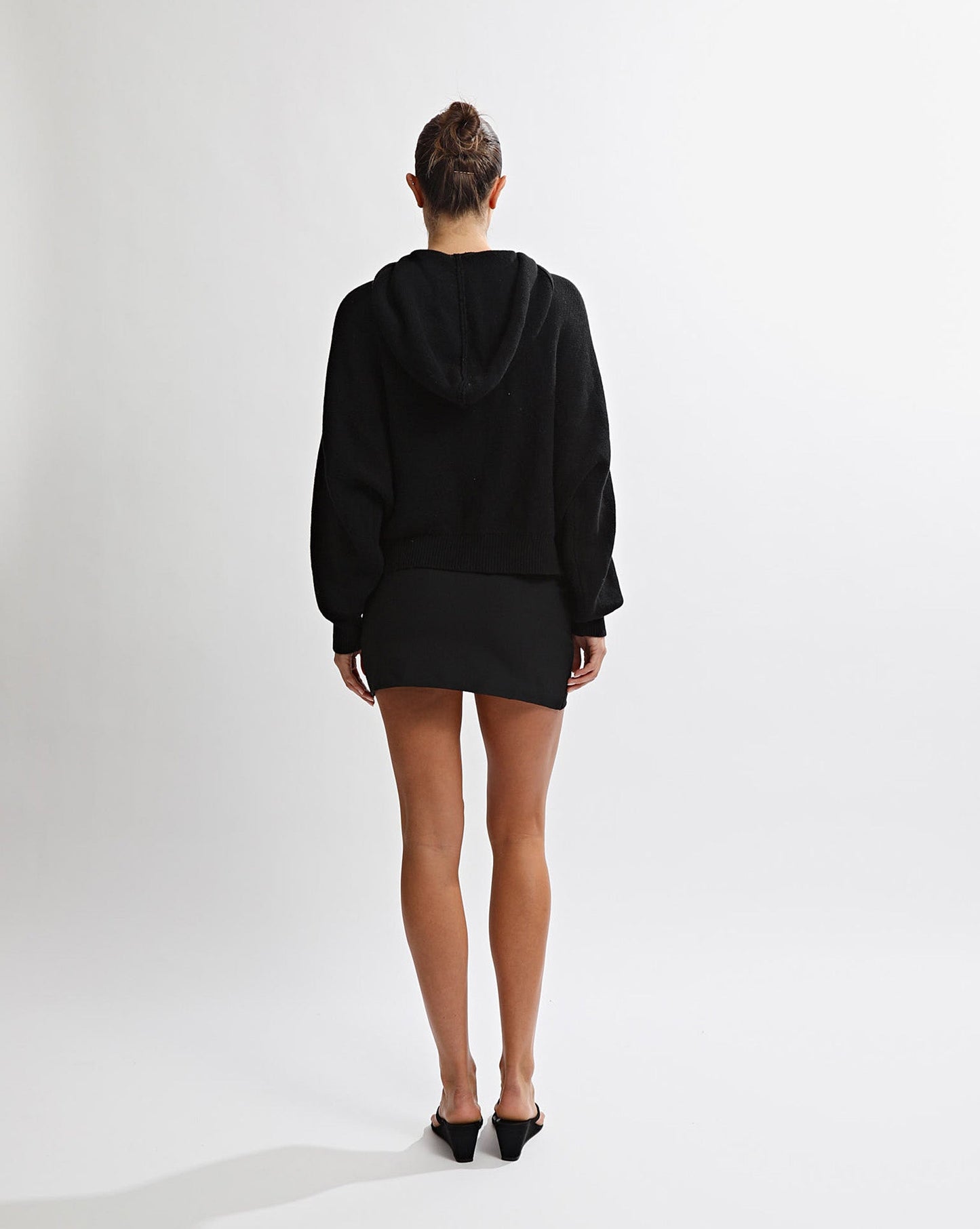 Sasha Knit Zip Jumper Black