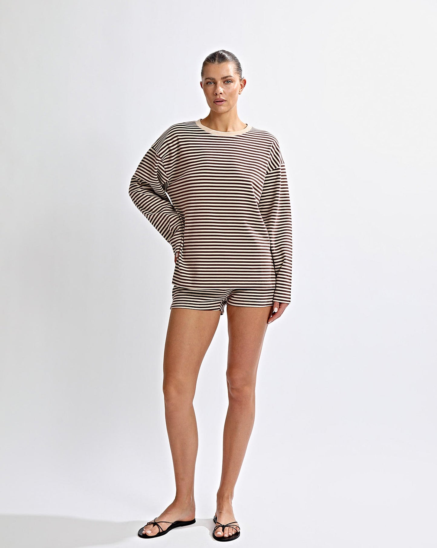 Milan Shorts Coffee/Cream