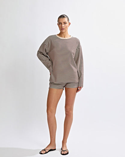 Milan Shorts Coffee/Cream