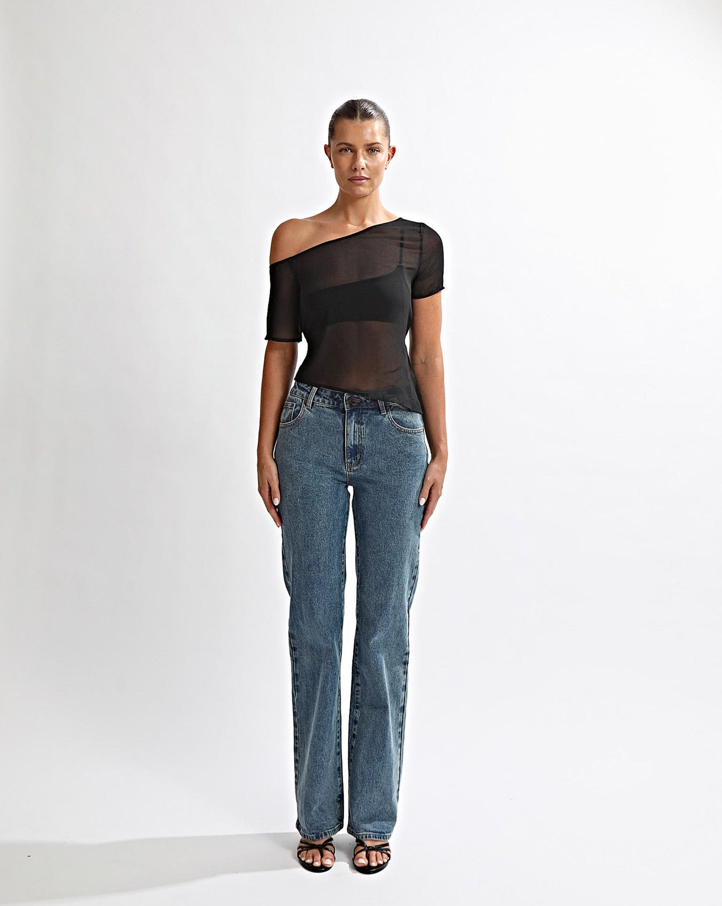 Josephine Off Shoulder Top Black