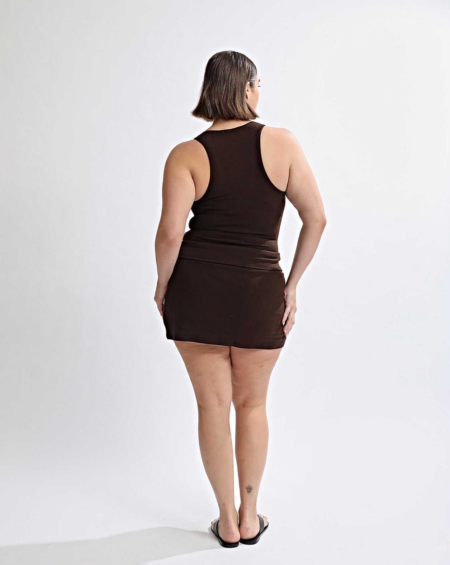 Amelia Mini Skirt Brown