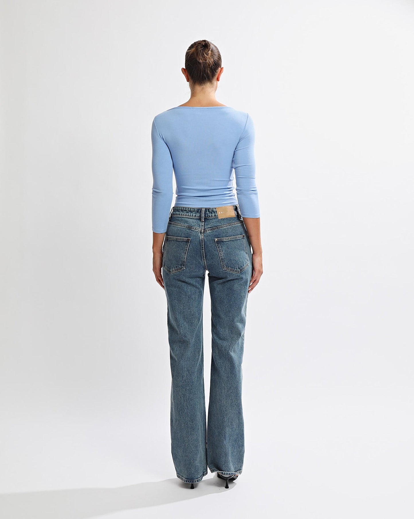 Samantha Quarter Sleeve Top Azzure