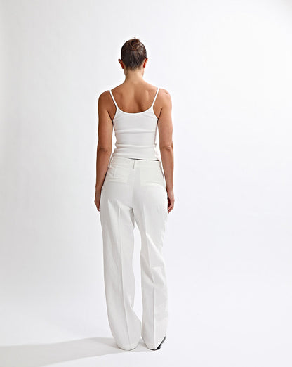 Helena Trousers Off White Regular/Tall