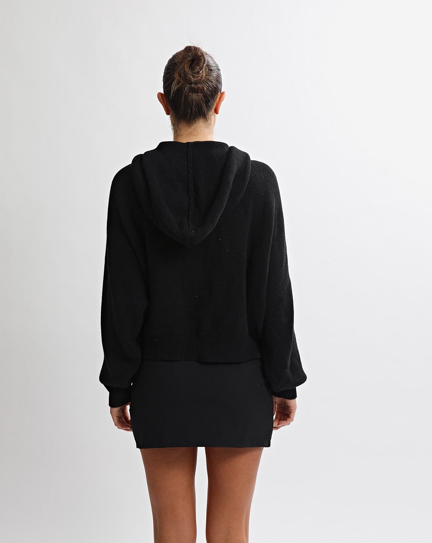 Sasha Knit Zip Jumper Black