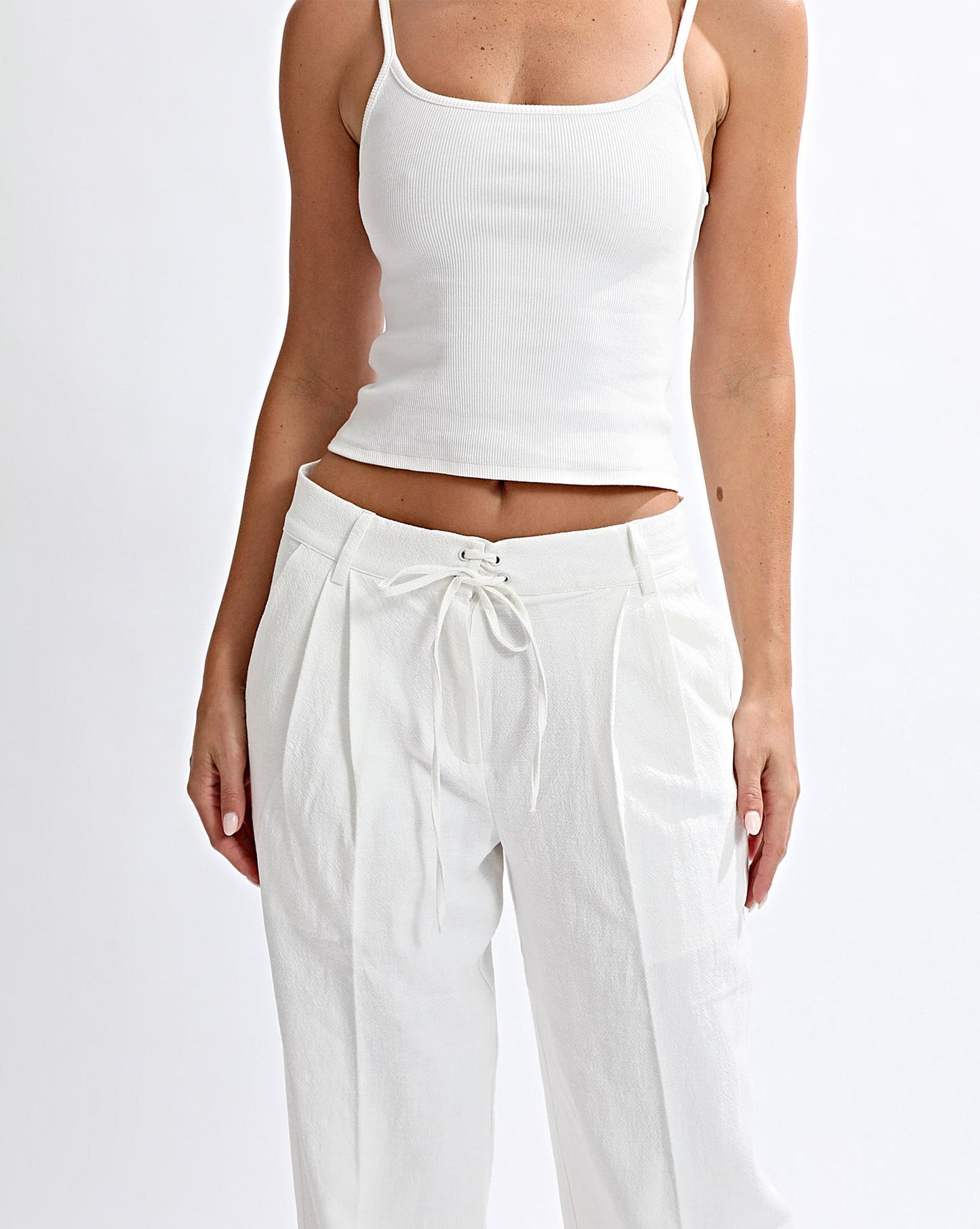 Helena Trousers Off White Regular/Tall