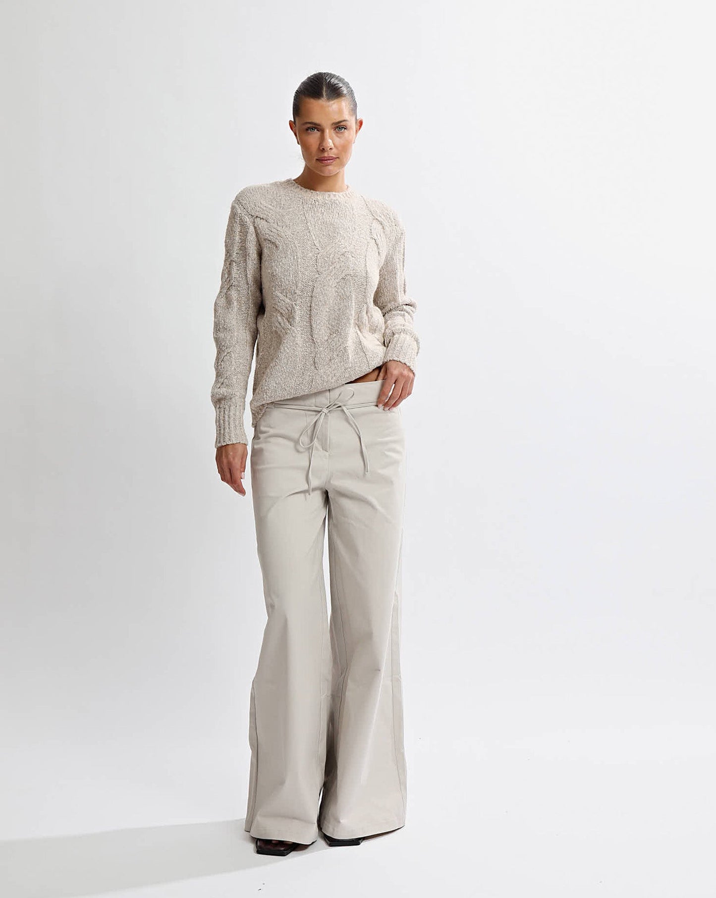 Bambi Knit Jumper Beige