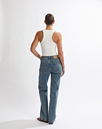 Layton Jeans Classic Blue Cropped