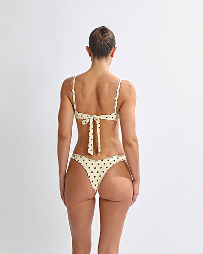 Karlo Bikini Bottom Yellow Polka