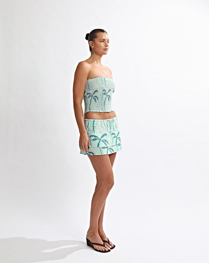 Lola Mini Skirt Green Tonic