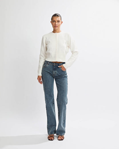 Portia Knit Cardigan Cream