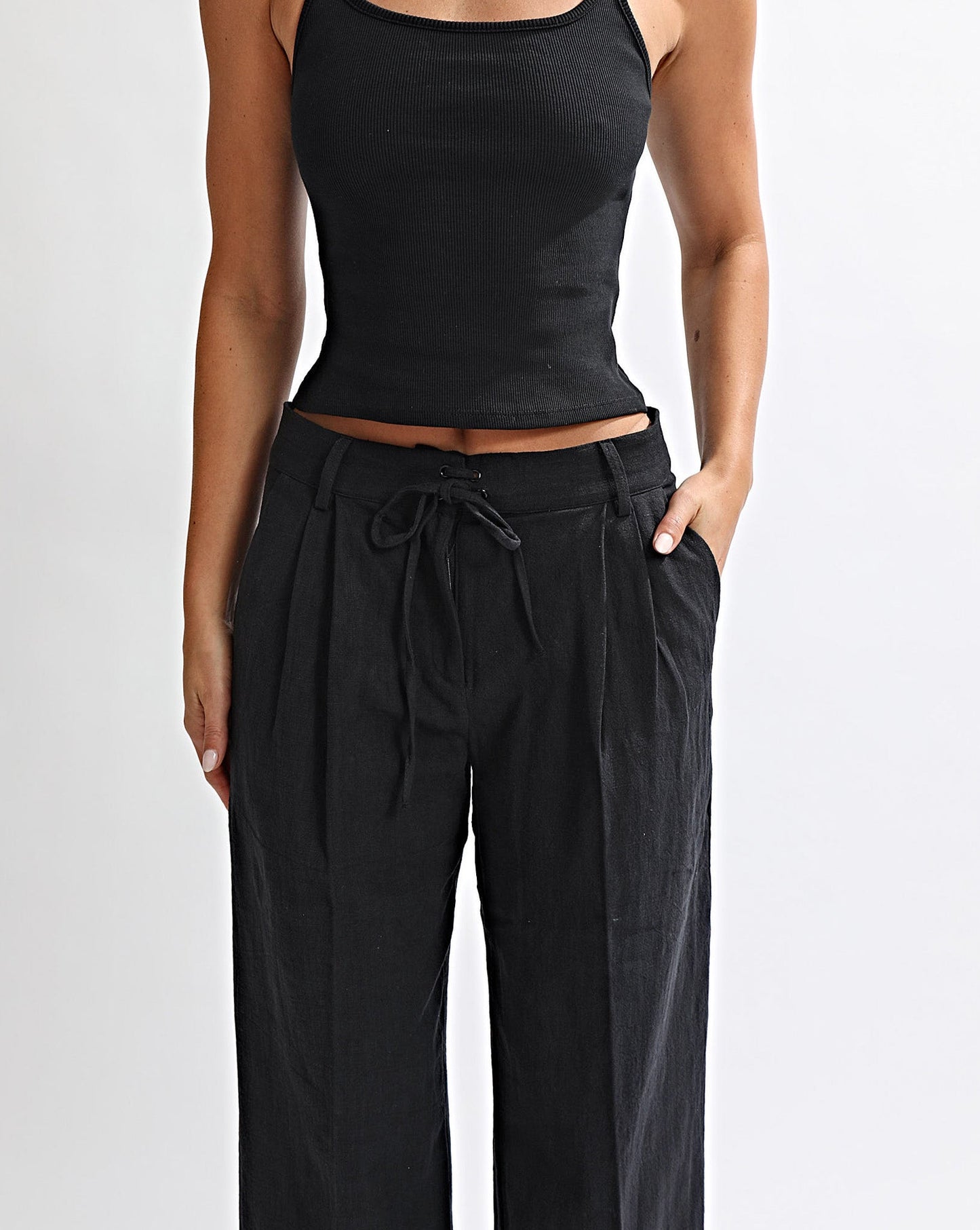 Helena Trousers Black Regular/Tall