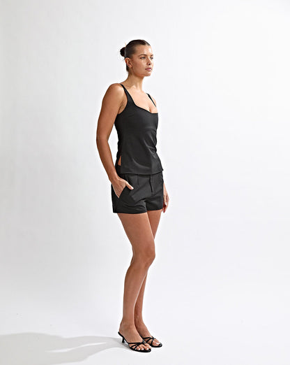 Luca Top Black Stripe