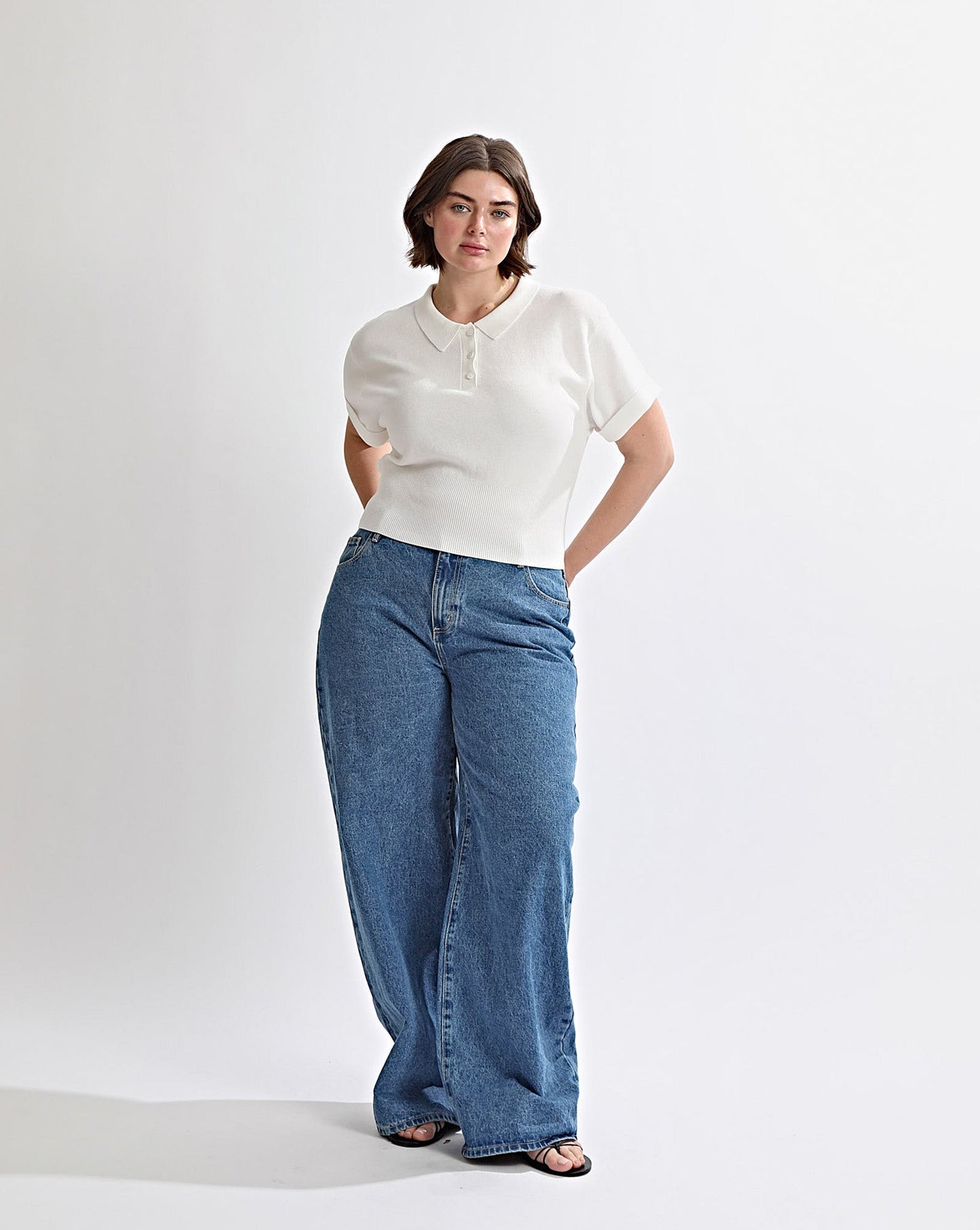 Blaire Knit Top Off White