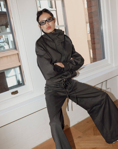 Harper Funnel Neck Jacket Steel