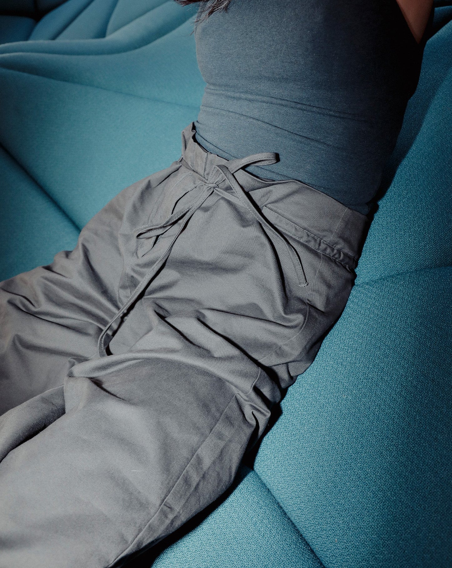 Harper Trousers Steel Cropped