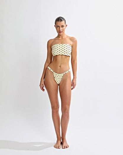 Cabo Scarf Yellow Polka
