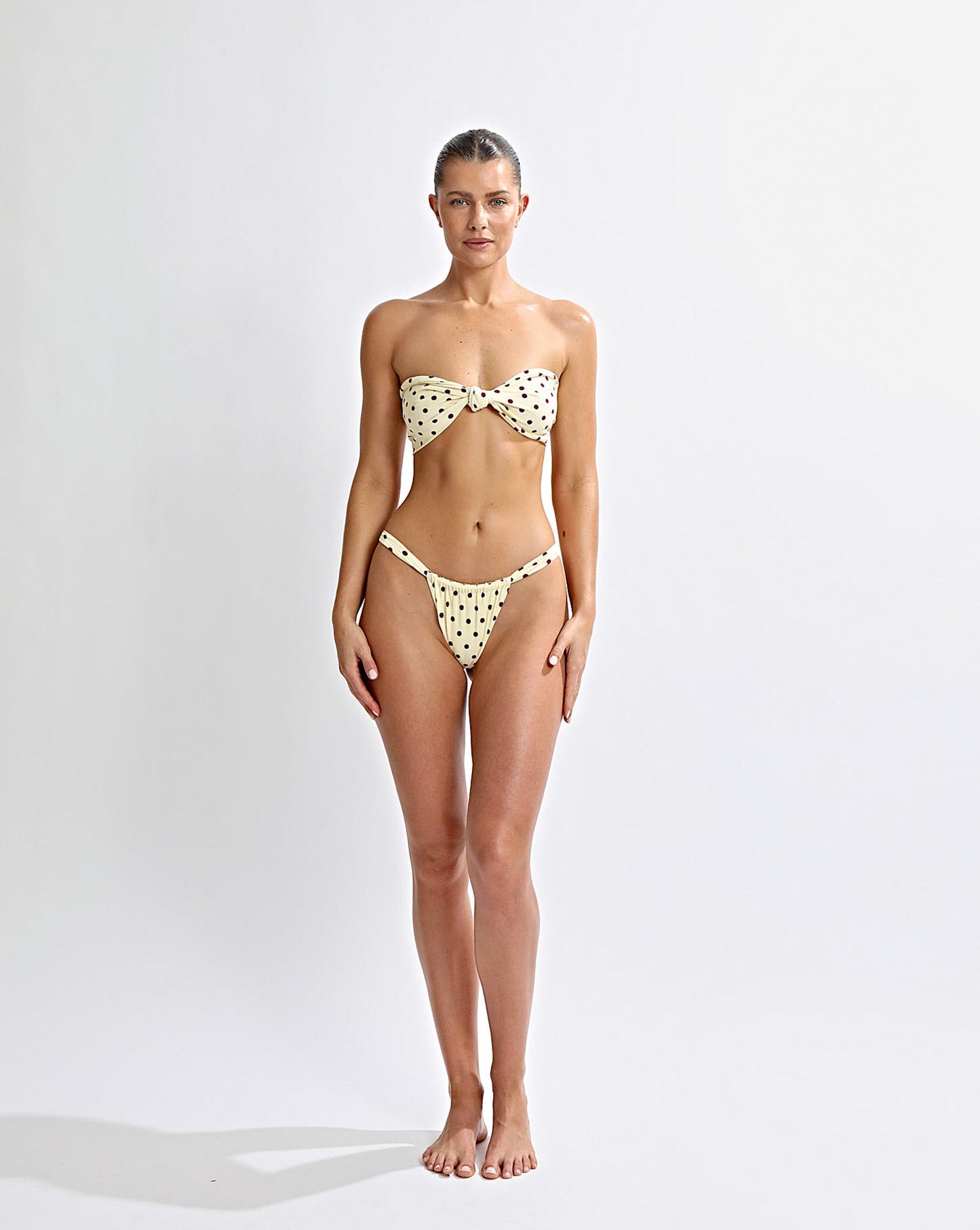 Cabo Scarf Yellow Polka
