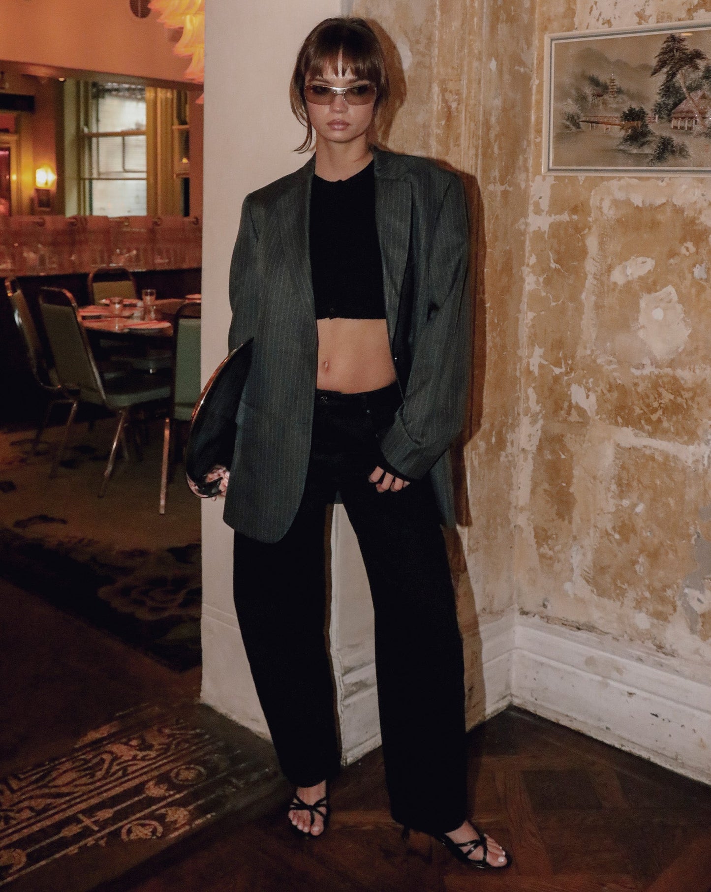 Toby Jeans Black Cropped