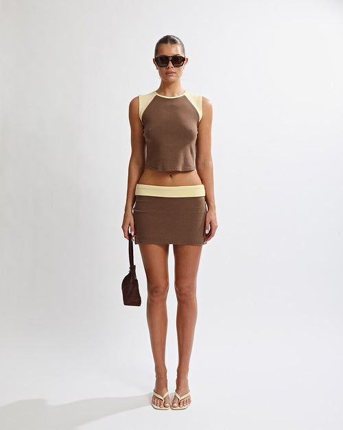 Charlie Mini Skirt Mocha