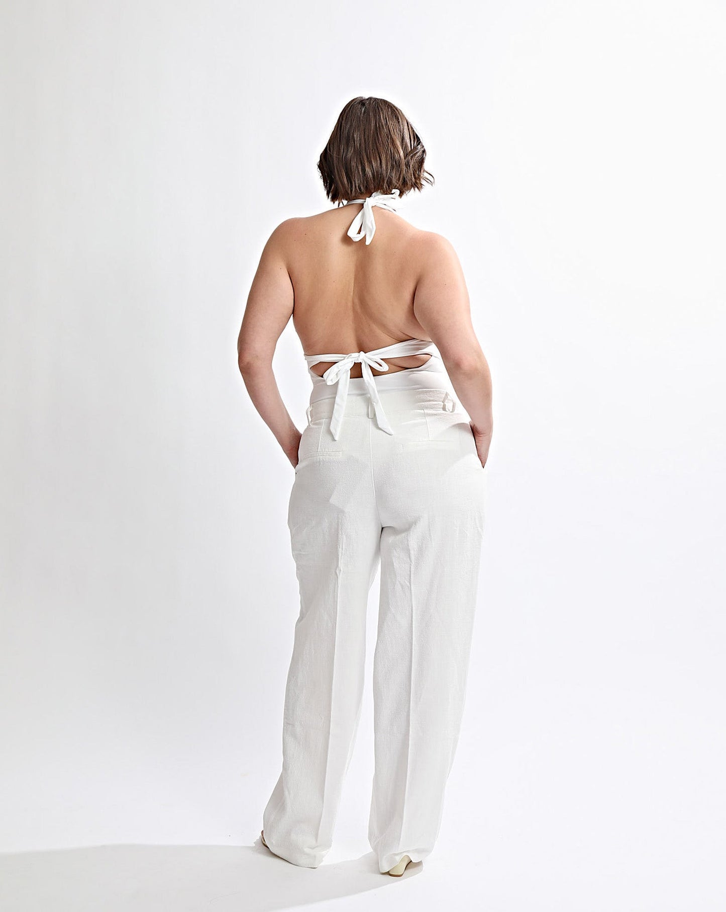 Helena Trousers Off White Regular/Tall