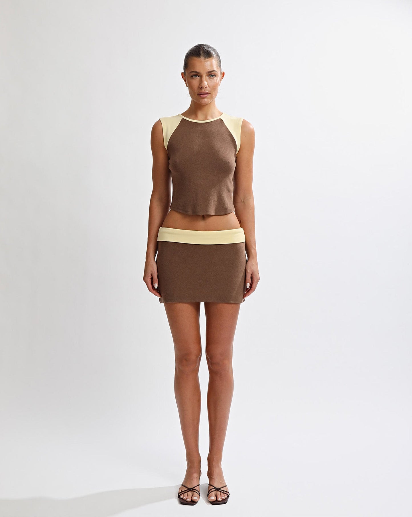 Charlie Mini Skirt Mocha