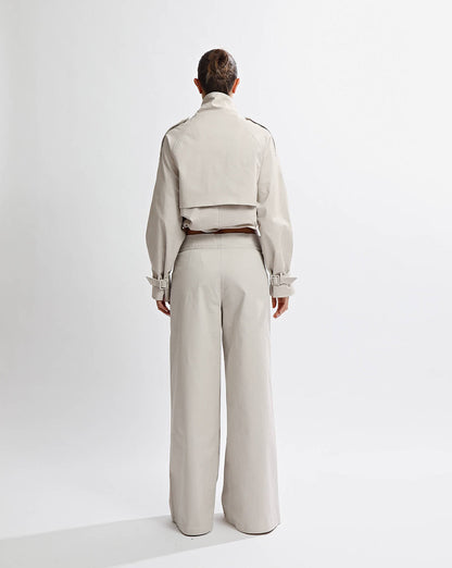 Harper Funnel Neck Jacket Almond