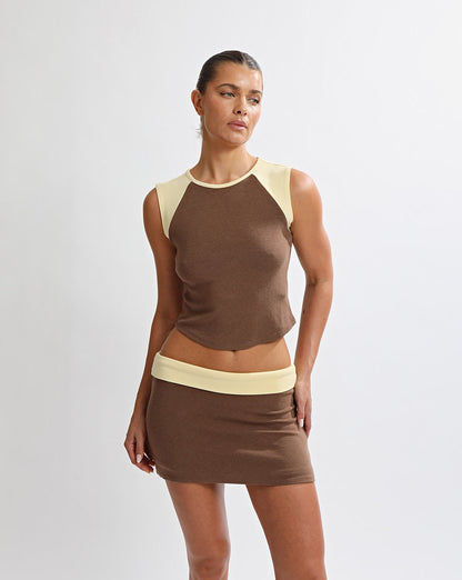 Charlie Mini Skirt Mocha