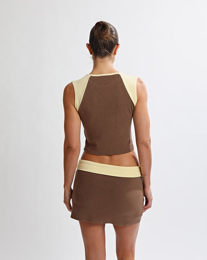 Charlie Mini Skirt Mocha