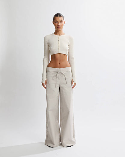 Harper Trousers Almond Cropped