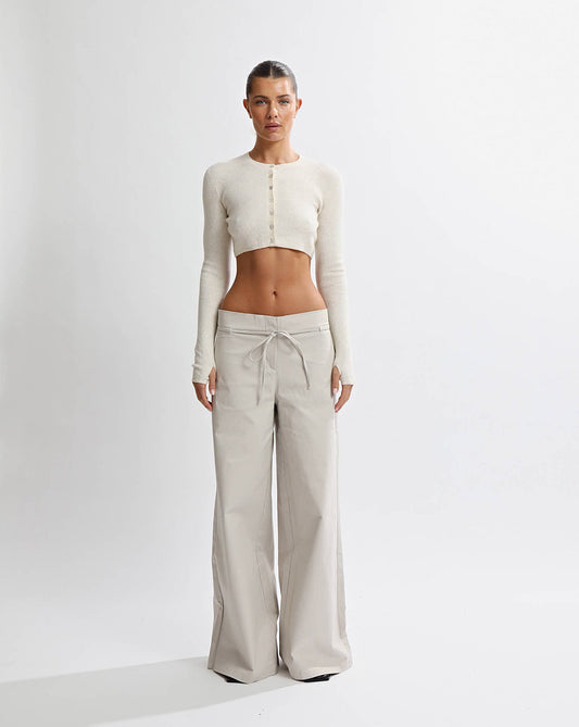 Harper Trousers Almond Cropped