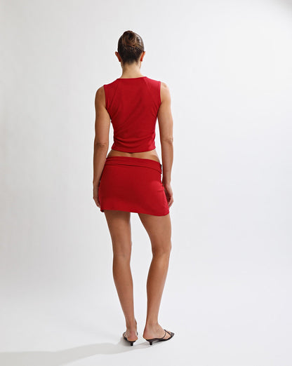 Charlie Mini Skirt Red
