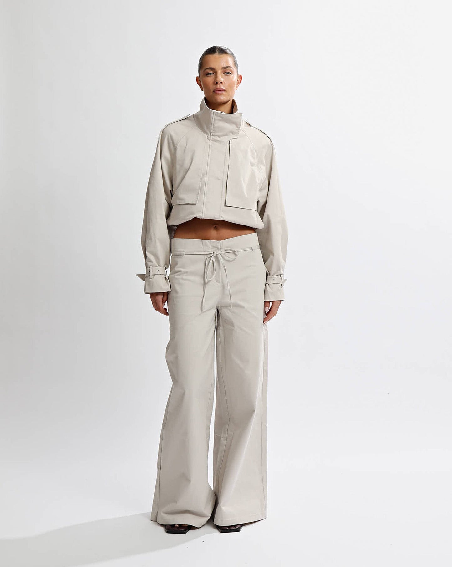 Harper Trousers Almond Cropped
