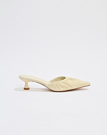 Darcey Heel Pale Yellow