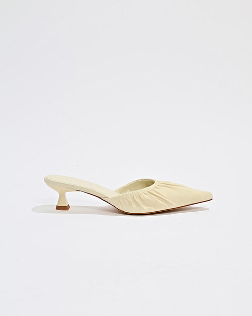 Darcey Heel Pale Yellow