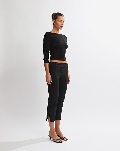 Miranda Capri Trousers Black Regular/Tall