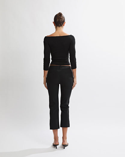 Miranda Capri Trousers Black Regular/Tall