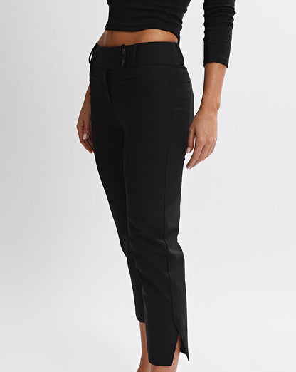 Miranda Capri Trousers Black Cropped