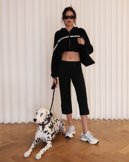 Sasha Knit Zip Jumper Black