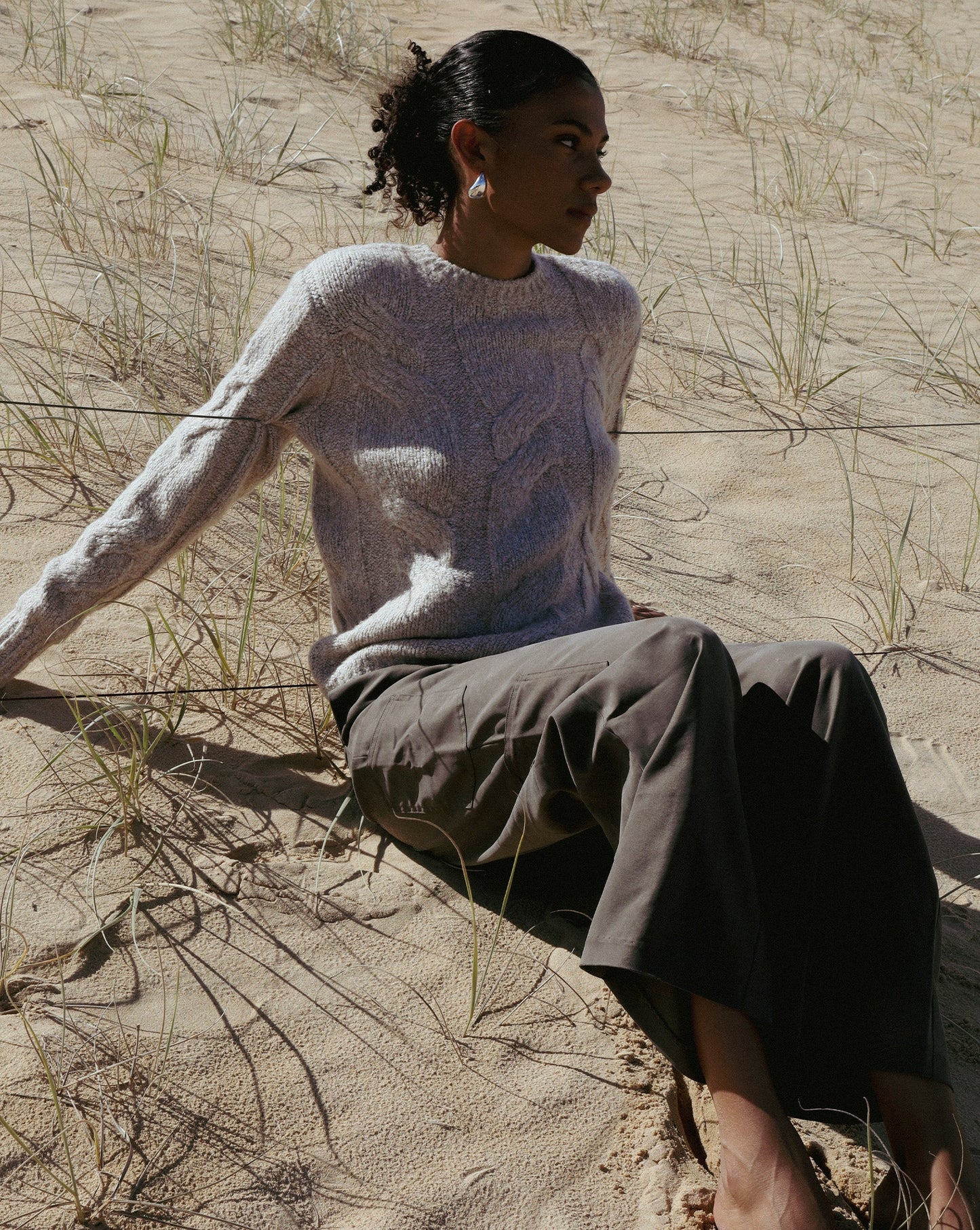 Bambi Knit Jumper Beige
