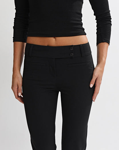 Miranda Capri Trousers Black Regular/Tall