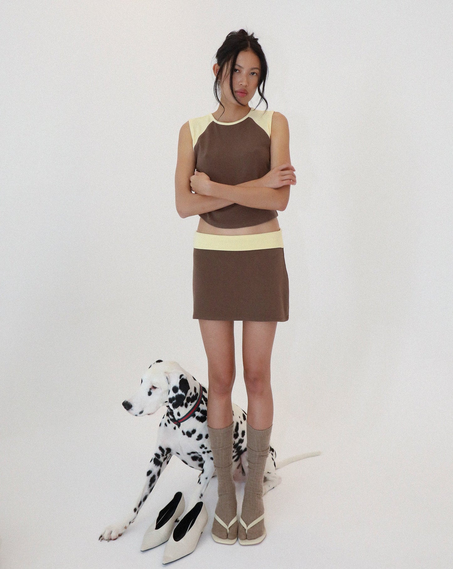 Charlie Mini Skirt Mocha