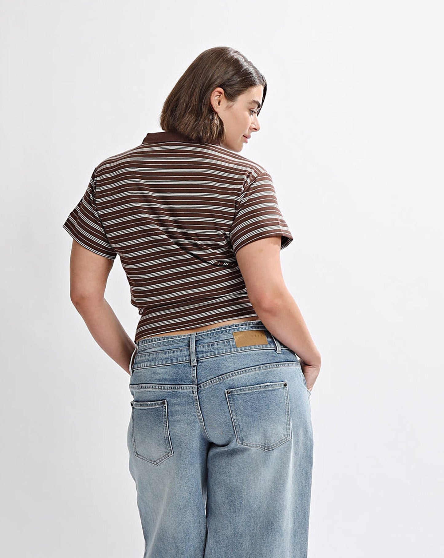 Mara Top Brown/Cream Stripe