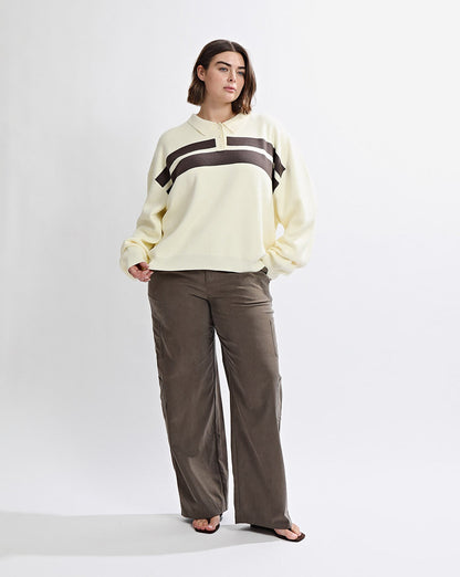 Peta Trousers Mocha Cropped