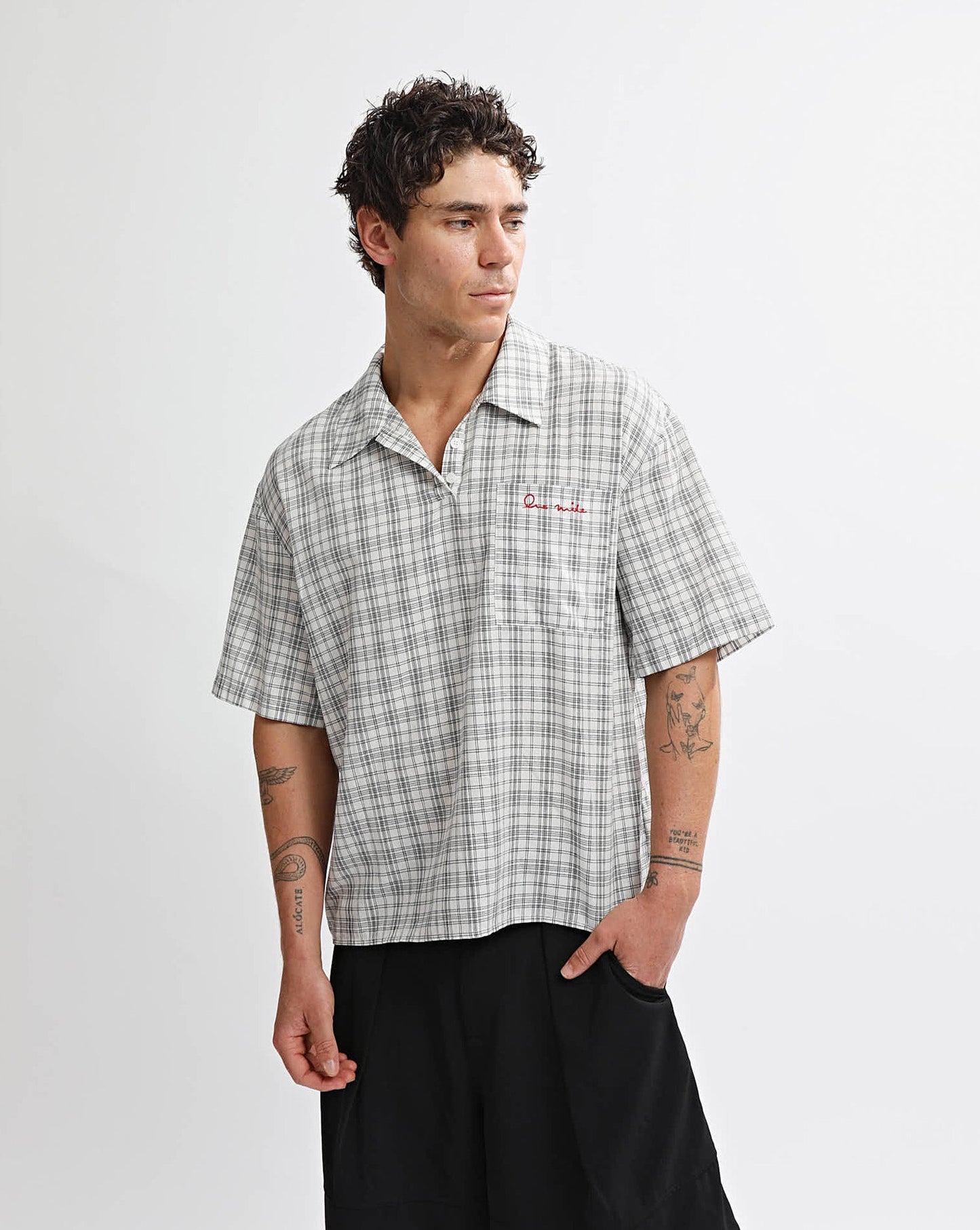 Archer Shirt Black/White Check