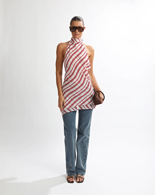 Kendal Tie Top Red Check