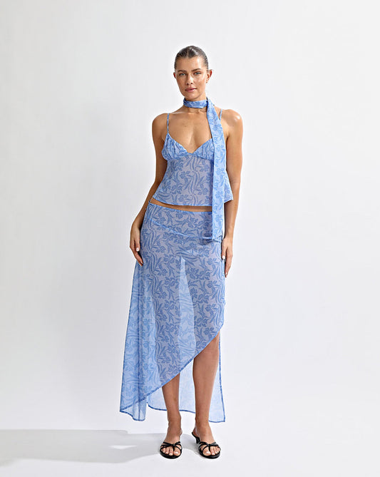 Adriana Sheer Skirt Azzure Sol