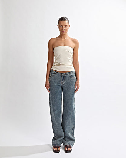Heidi Strapless Top Cream