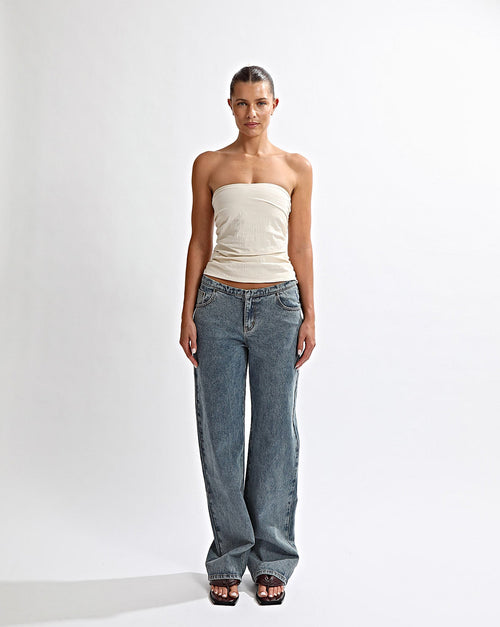 Heidi Strapless Top Cream