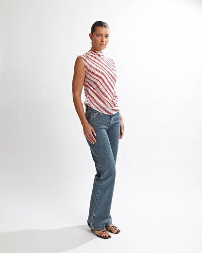 Kendal Top Red Check