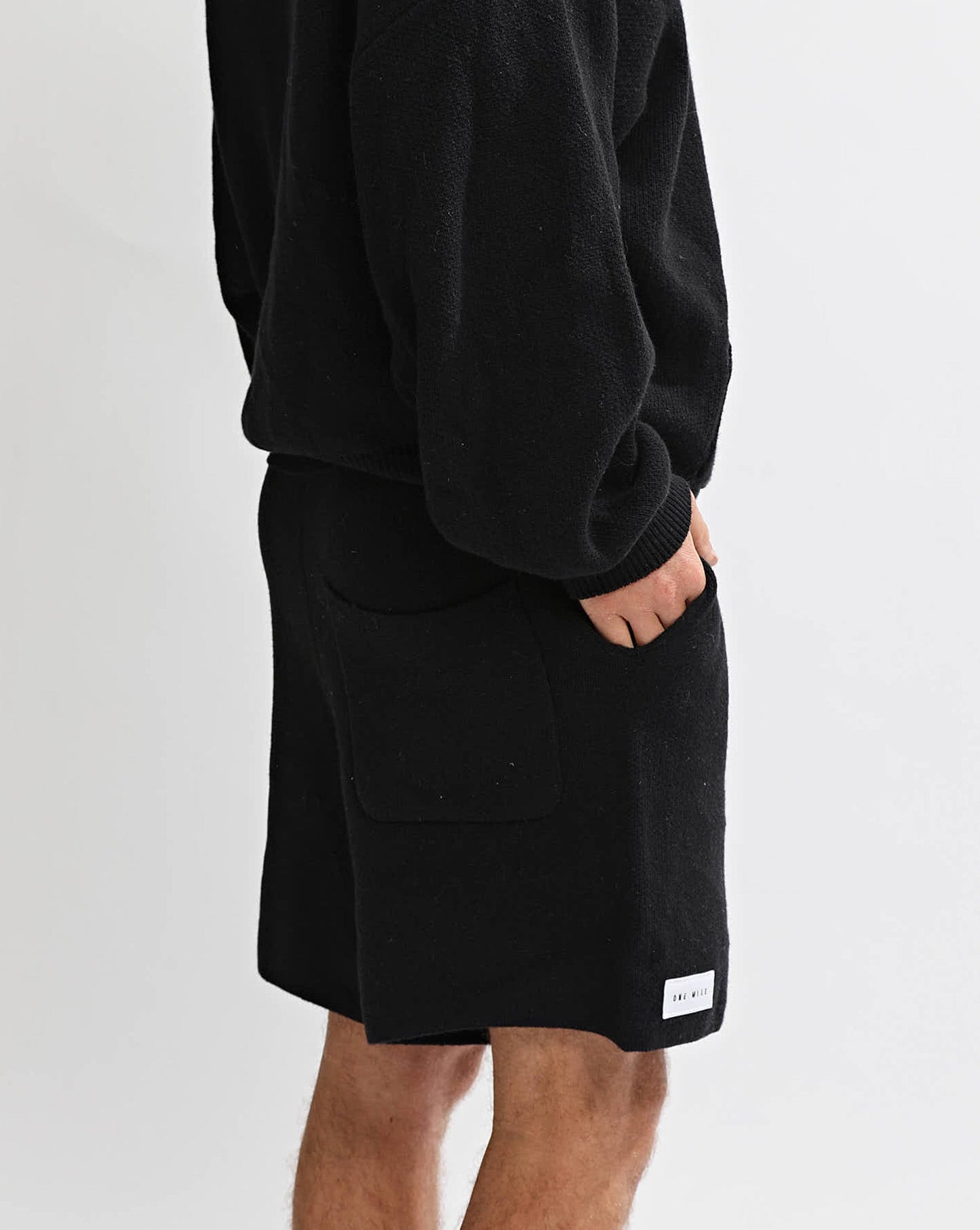 Sasha Knit Shorts Black